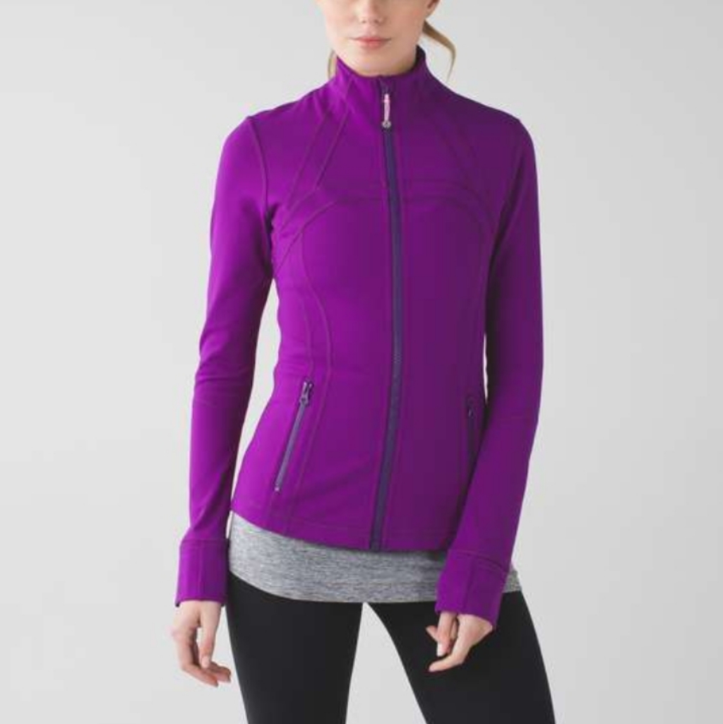 Lululemon Athletica Purple Full-Zip Athletic Jacket